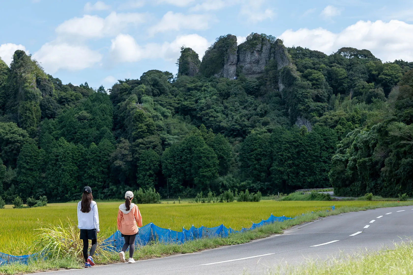 田染地区の荘園遺産と岩峰を巡る道（豊後高田市）